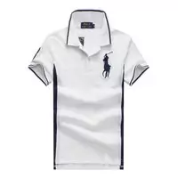 ralph lauren tee-shirt coton pima classi pony white